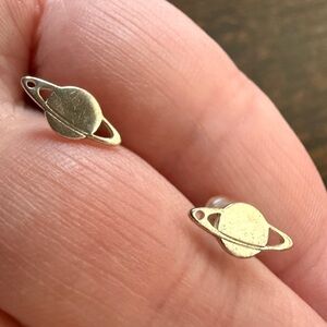 Silver Planet Earrings